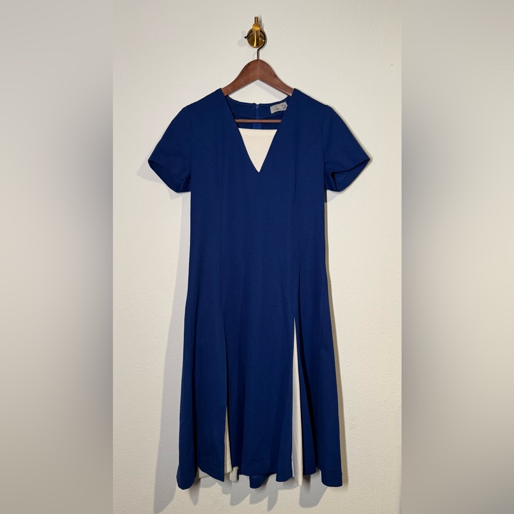 80s Blue & White “Cheerleader” Dress